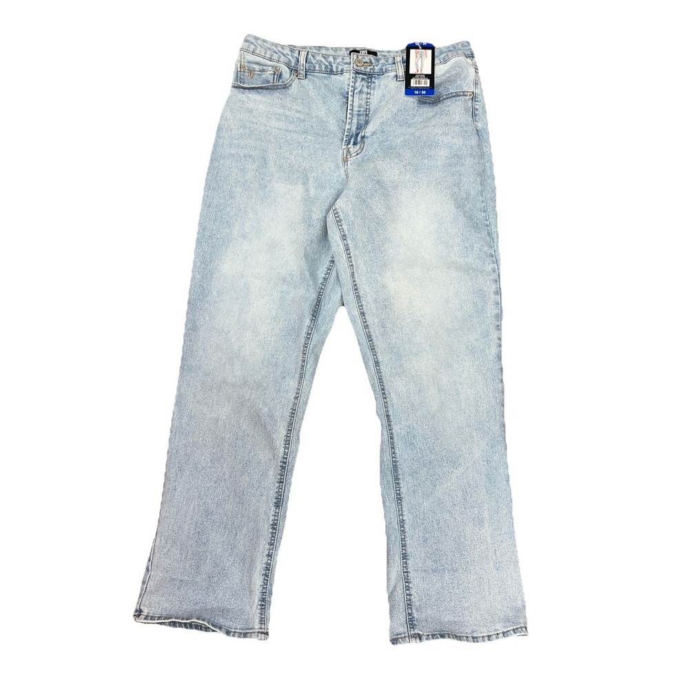Frye High-Rise Crop Jeans Cuffed Hem Light Wash Denim Women's Size  8/29